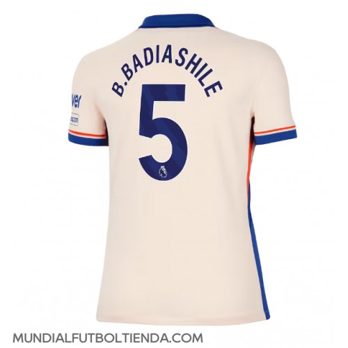 Camiseta Chelsea Benoit Badiashile #5 Segunda Equipación Replica 2024-25 para mujer mangas cortas